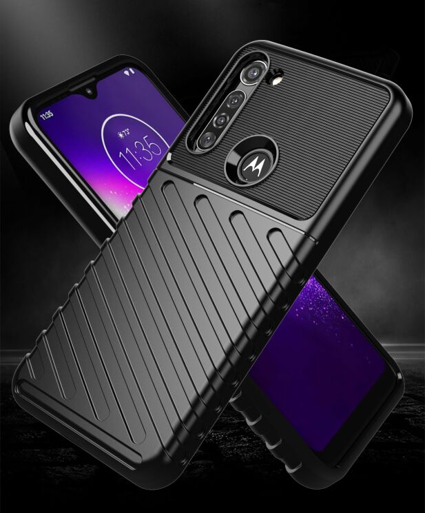 Защитный чехол Deexe Thunder Series для Motorola Moto G8 Power - Black: фото 4 из 12