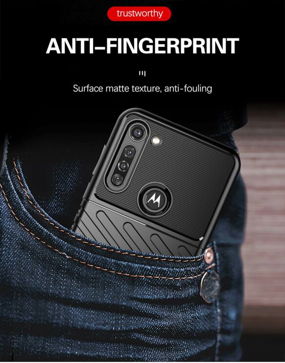 Защитный чехол Deexe Thunder Series для Motorola Moto G8 Power - Black: фото 11 из 12