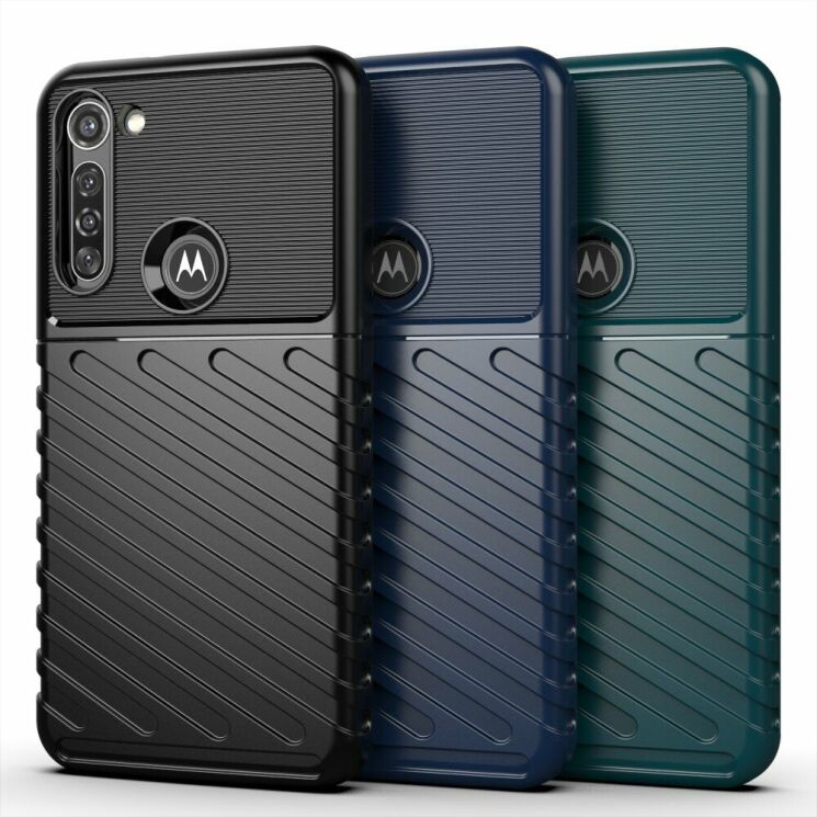 Защитный чехол Deexe Thunder Series для Motorola Moto G8 Power - Black: фото 3 из 12