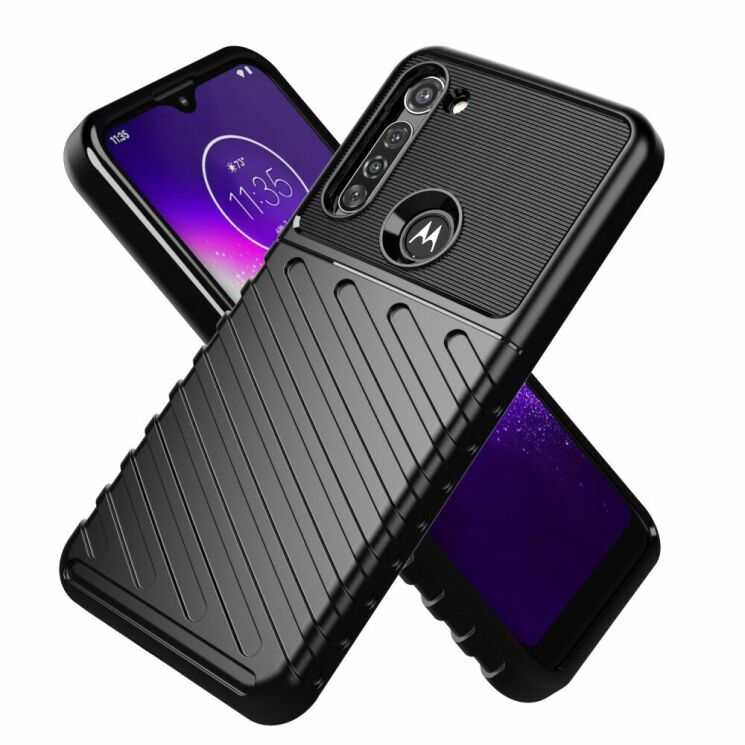 Защитный чехол Deexe Thunder Series для Motorola Moto G8 Power - Black: фото 2 из 12
