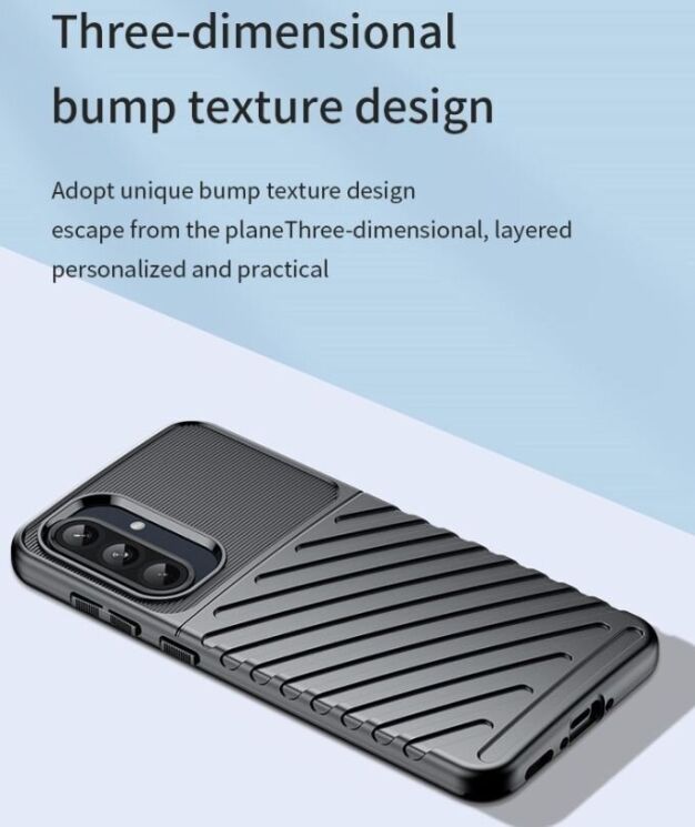 Захисний чохол Deexe Thunder Series для Samsung Galaxy A36 (A366) / A56 (A566) - Black: фото 11 з 12