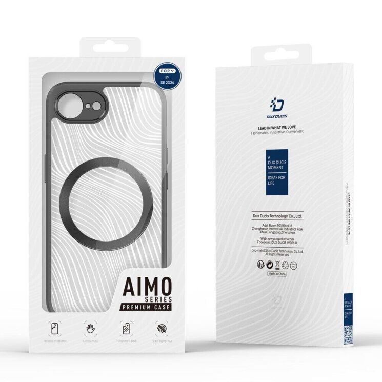 Защитный чехол DUX DUCIS Aimo Series Magnetic (FP) для Apple iPhone 16e - Black: фото 3 из 11