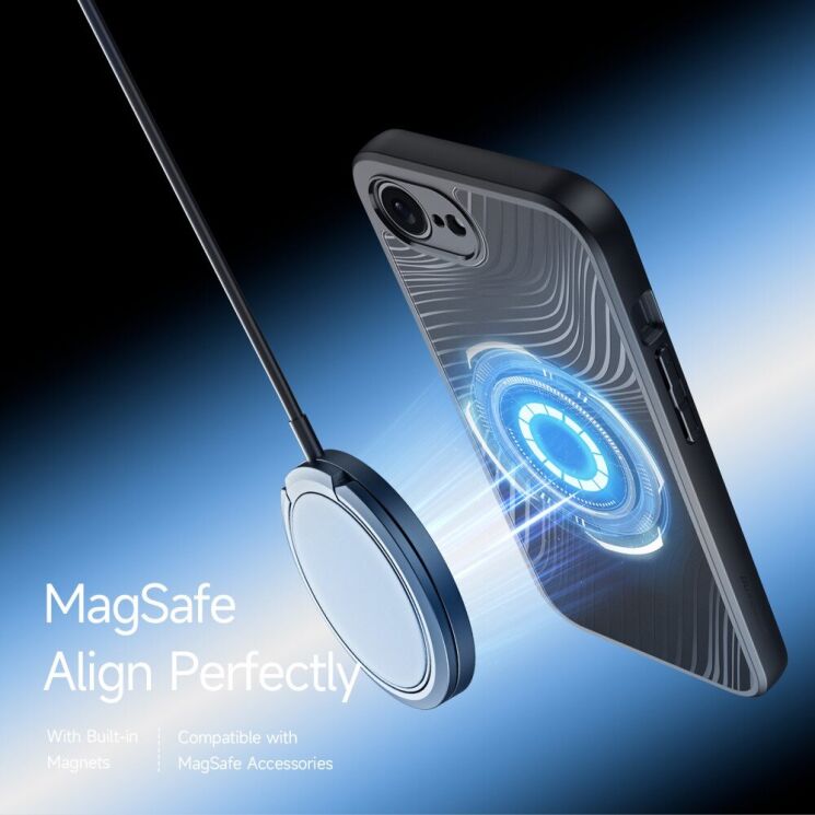 Защитный чехол DUX DUCIS Aimo Series Magnetic (FP) для Apple iPhone 16e - Black: фото 5 из 11
