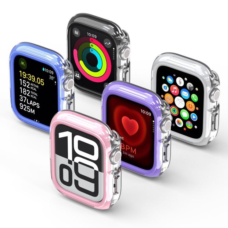 Защитный чехол DUX DUCIS Camo Series для Apple Watch 41 mm (7 / 8 / 9 Series) - White: фото 10 из 11
