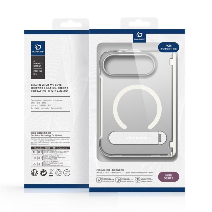 Захисний чохол Dux Ducis Horizon MagStand для iPhone Duo - Grey: фото 6 з 14