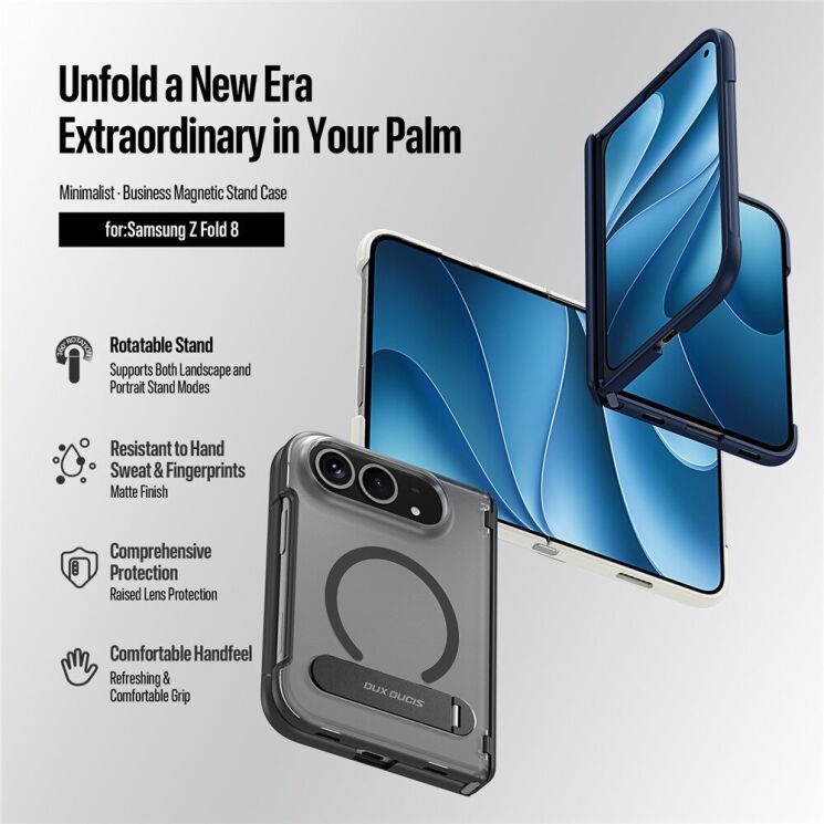 Захисний чохол Dux Ducis Horizon MagStand для iPhone Duo - Blue: фото 7 з 14