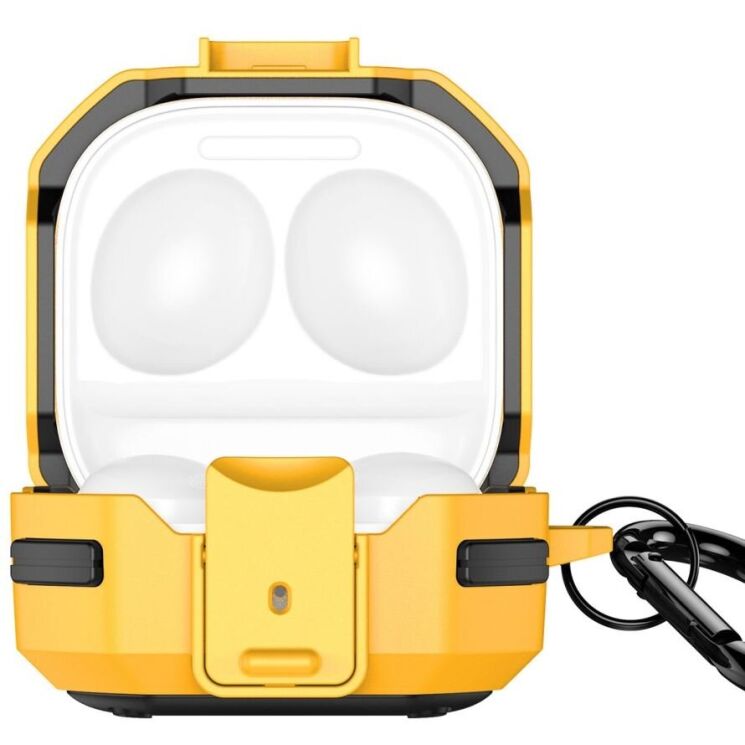 Защитный чехол DUX DUCIS SECF Series для Samsung Galaxy Buds Live / Buds Pro / Buds 2 / Buds 2 Pro / Buds FE - Yellow: фото 2 из 11