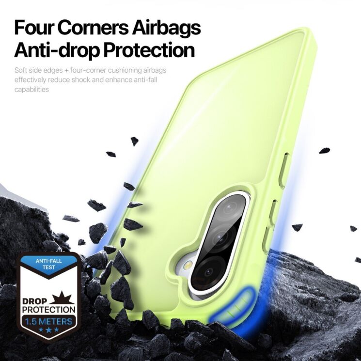 Защитный чехол DUX DUCIS Yind Series для Samsung Galaxy A36 (A366) / A56 (A566) - Green: фото 7 из 8