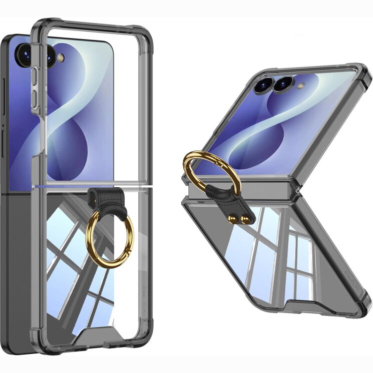Захисний чохол GKK Aero Pulse для Samsung Galaxy Flip 8 - Transparent Black (423532TB) Захисний чохол GKK Aero Pulse для Samsung Galaxy Flip 8 - Transparent Black: фото 1 з 6