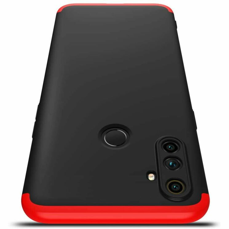 Защитный чехол GKK Double Dip Case для Realme C3 - Black / Red: фото 2 из 6