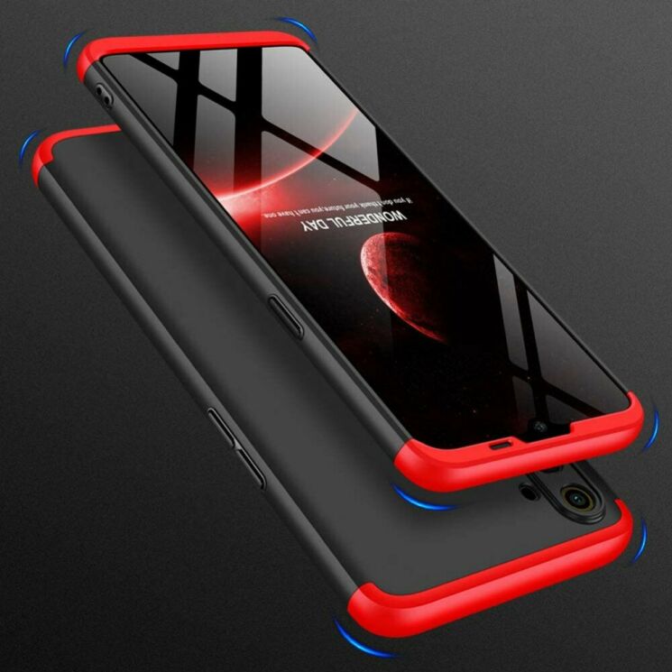 Защитный чехол GKK Double Dip Case для Realme C3 - Black / Red: фото 4 из 6