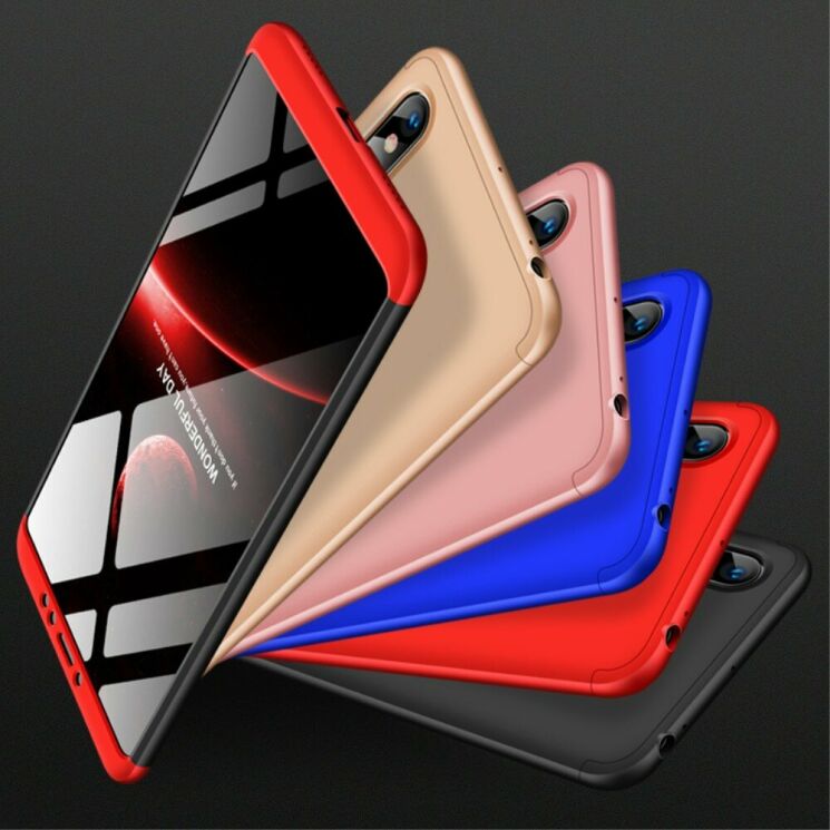 Защитный чехол GKK Double Dip Case для Xiaomi Mi Max 3 - Black / Red: фото 10 из 19