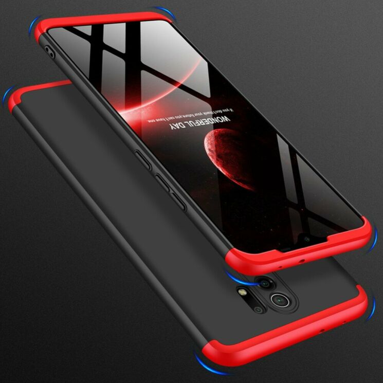 Защитный чехол GKK Double Dip Case для Xiaomi Redmi 9 - Black / Red: фото 7 из 15