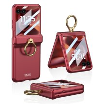 Защитный чехол GKK Ring Holder для Motorola Razr 60 Ultra - Red: фото 1 из 7