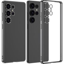 Защитный чехол GKK Space Frame для Samsung Galaxy S25 Ultra (S938) - Black: фото 1 из 9
