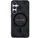 Защитный чехол Guess Leather Metal Logo MagSafe для Samsung Galaxy S24 Plus (S926) - Black (347050B). Фото 3 из 5