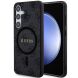 Защитный чехол Guess Leather Metal Logo MagSafe для Samsung Galaxy S24 Plus (S926) - Black (347050B). Фото 1 из 5