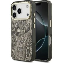 Захисний чохол Guess Python Pattern MagSafe для iPhone 17 Pro Max (GUHMP17XHIMPYGW) - Brown: фото 1 з 7