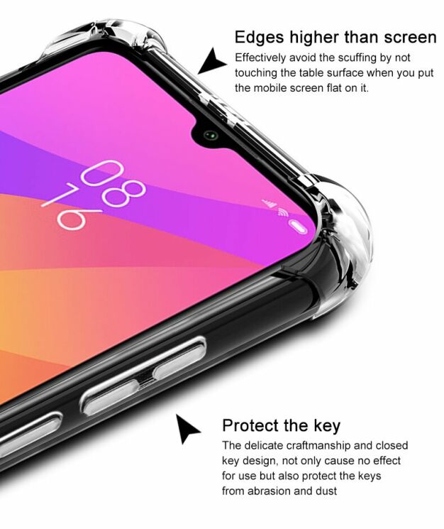Защитный чехол IMAK Airbag MAX Case для Xiaomi Mi CC9e / Mi A3 - Matte Black: фото 11 из 13