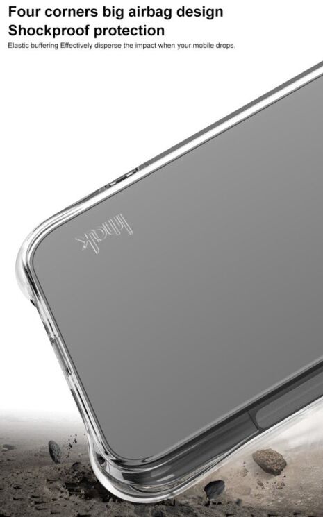 Защитный чехол IMAK Airbag Sand Case для Samsung Galaxy S25 Edge (S937) - Matte Black: фото 5 из 9