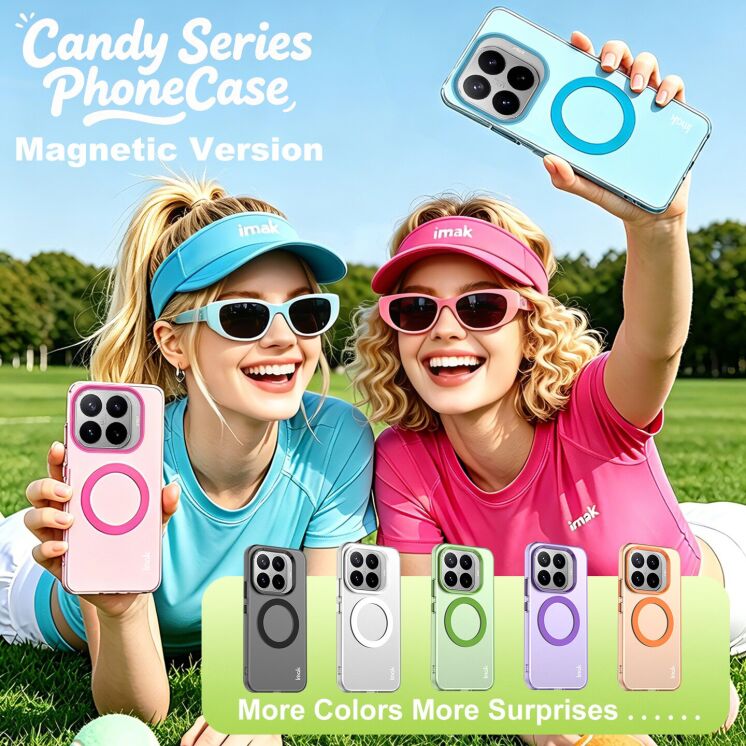 Защитный чехол IMAK Candy Series Magnetic для Xiaomi 17T - Black: фото 3 из 9
