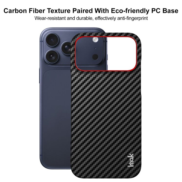 Защитный чехол IMAK Carbon Guard для Apple iPhone 18 Pro Max / 17 Pro Max - Carbon Fiber (423890C) Защитный чехол IMAK Carbon Guard для Apple iPhone 18 Pro Max / 17 Pro Max - Carbon Fiber: фото 4 из 8