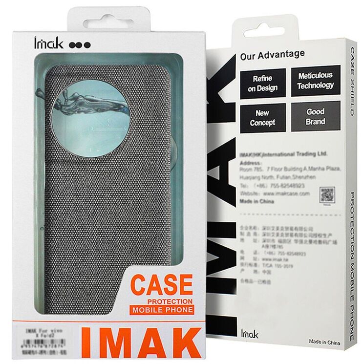Защитный чехол IMAK Fabric Case для Xiaomi Redmi Note 15 Pro - Black: фото 8 из 8