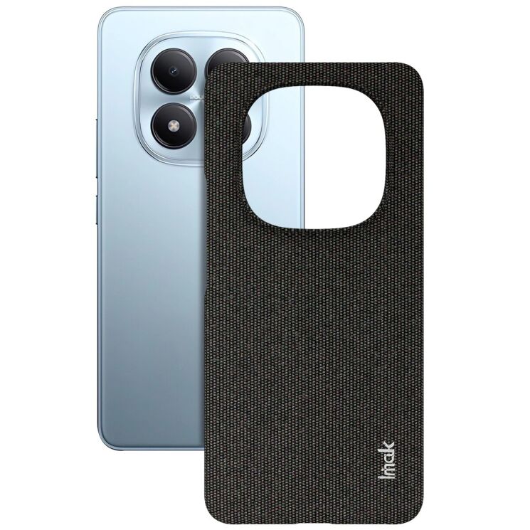 Защитный чехол IMAK Fabric Case для Xiaomi Redmi Note 15 Pro - Black: фото 2 из 8