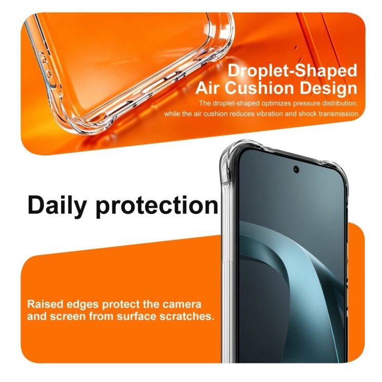 Захисний чохол IMAK Space Shield MagSafe для Xiaomi 17T Pro - Transparent: фото 8 з 11