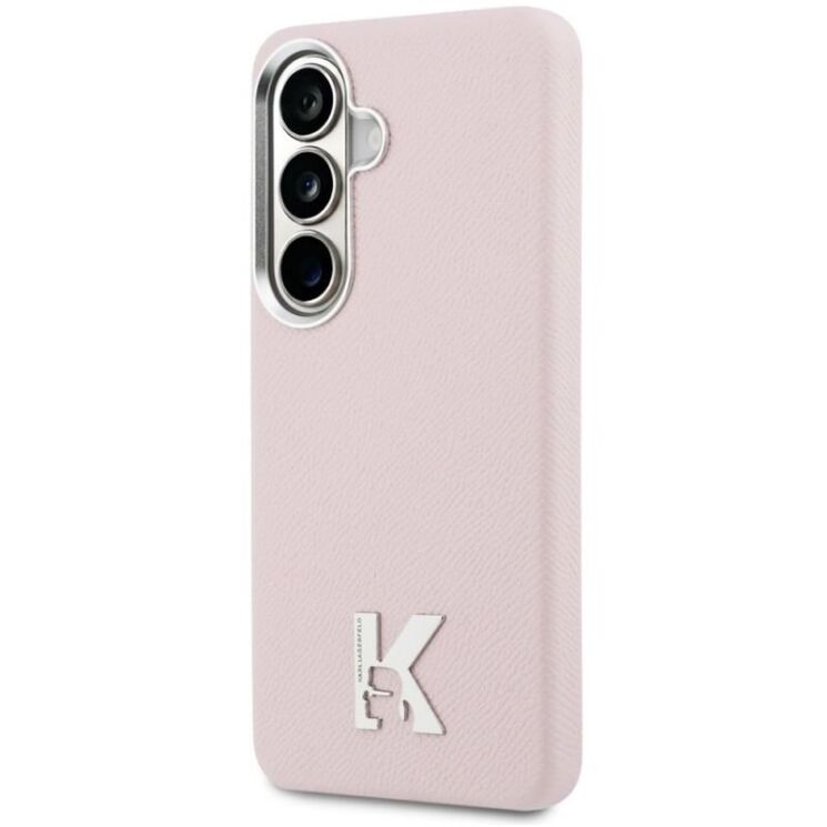 Захисний чохол Karl Lagerfeld K Metal Logo MagSafe для Samsung Galaxy S26 (S942) KLHMS26S5PGFKHGP - Pink: фото 4 з 8