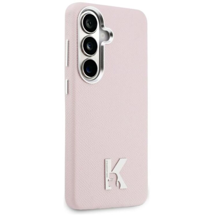 Захисний чохол Karl Lagerfeld K Metal Logo MagSafe для Samsung Galaxy S26 (S942) KLHMS26S5PGFKHGP - Pink: фото 3 з 8