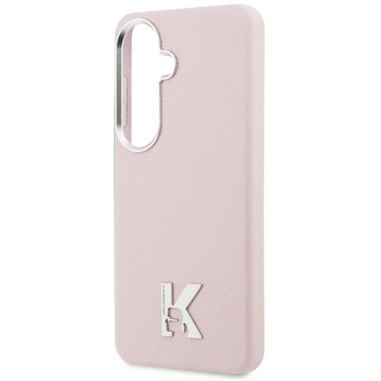 Захисний чохол Karl Lagerfeld K Metal Logo MagSafe для Samsung Galaxy S26 (S942) KLHMS26S5PGFKHGP - Pink: фото 6 з 8