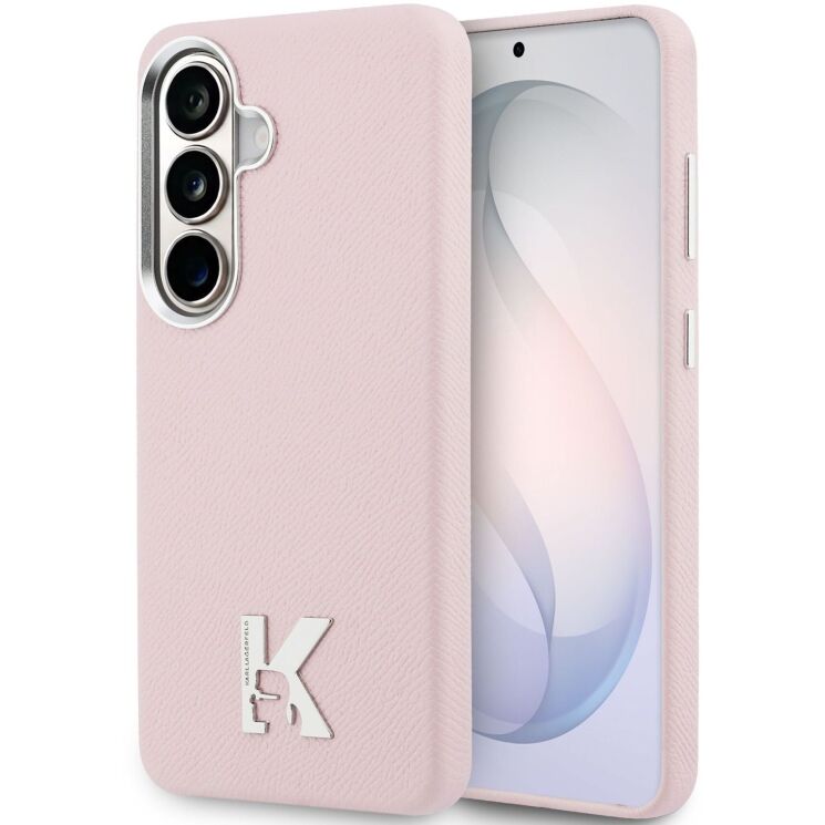 Захисний чохол Karl Lagerfeld K Metal Logo MagSafe для Samsung Galaxy S26 (S942) KLHMS26S5PGFKHGP - Pink: фото 1 з 8