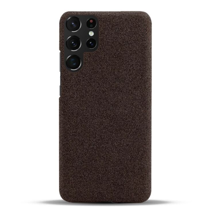 Защитный чехол KSQ Cloth Style для Samsung Galaxy S22 Ultra - Brown: фото 3 из 6