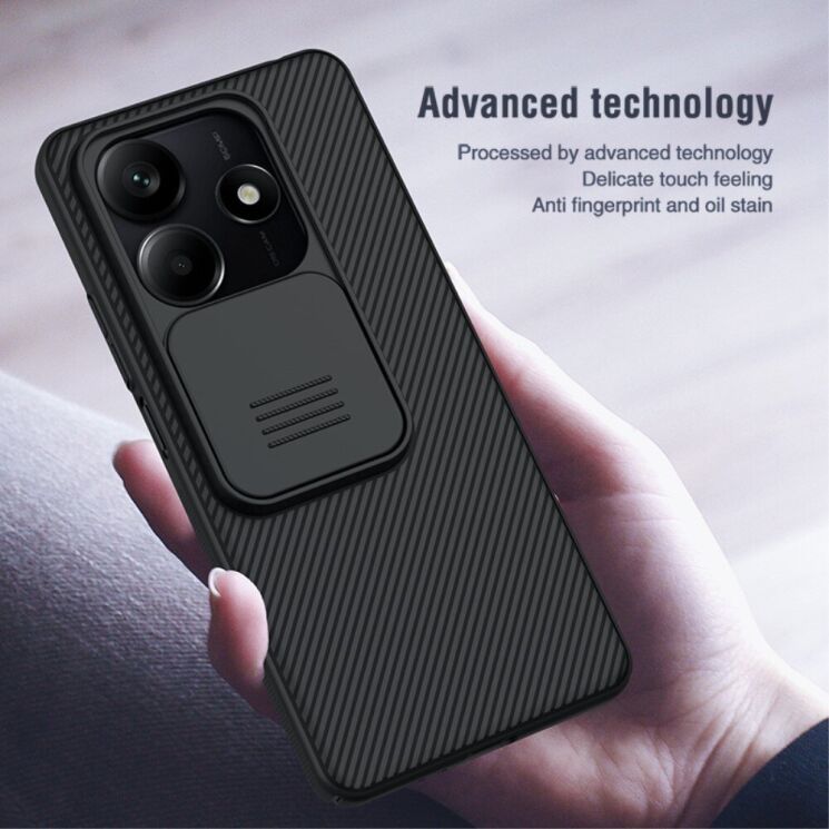 Защитный чехол NILLKIN CamShield Pro для Xiaomi Redmi Note 14 5G - Blue: фото 7 из 14