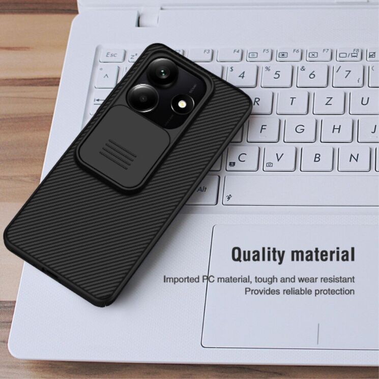 Защитный чехол NILLKIN CamShield Pro для Xiaomi Redmi Note 14 5G - Blue: фото 11 из 14