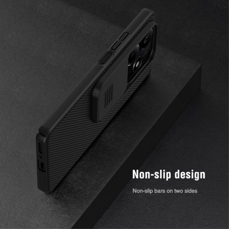 Защитный чехол NILLKIN CamShield Pro для Xiaomi Redmi Note 14 5G - Blue: фото 9 из 14