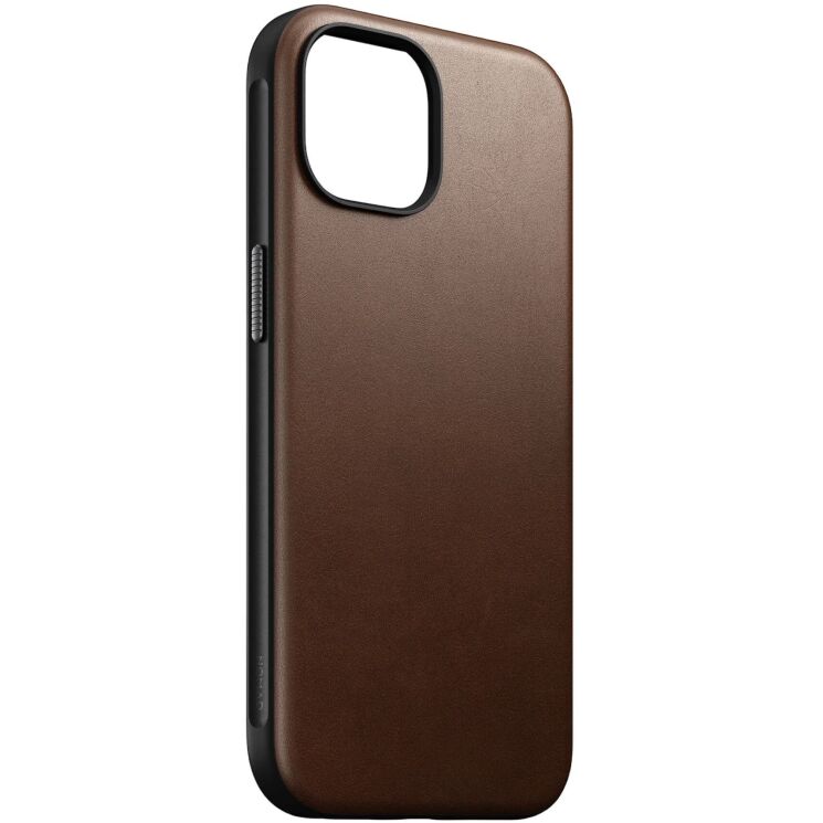 Захисний чохол Nomad Modern Leather Case для Apple iPhone 15 - Brown: фото 5 з 14