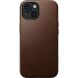 Захисний чохол Nomad Modern Leather Case для Apple iPhone 15 - Brown (339970Z). Фото 1 з 14
