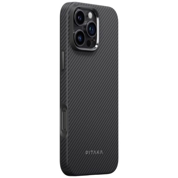 Защитный чехол Pitaka Military-Grade для Apple iPhone 16 Pro Max (KI1601PMPA) - 600D Black / Grey: фото 3 из 11