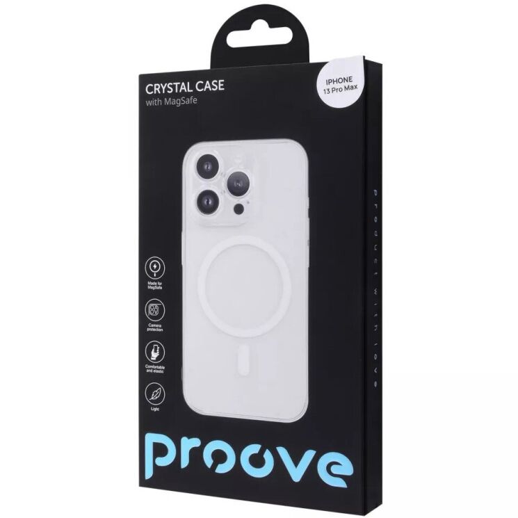 Защитный чехол Proove Crystal Case with MagSafe для Apple iPhone 13 Pro Max - Transparent: фото 2 из 5