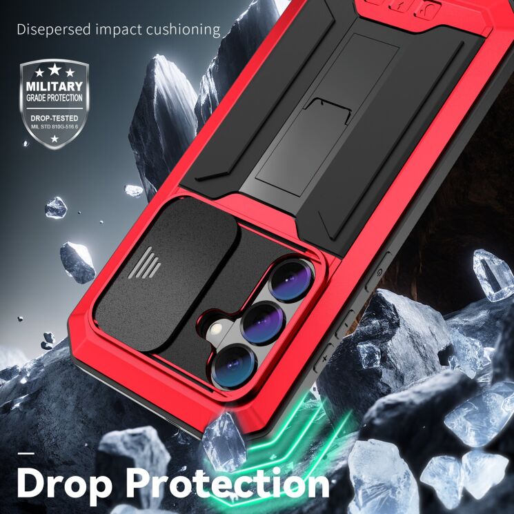 Защитный чехол R-JUST Armadillo для Samsung Galaxy S26 (S942) - Black: фото 5 из 9