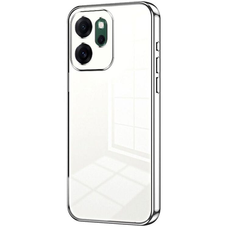 Защитный чехол Reframe Electroplating Frame для OPPO Reno 14 F/FS - Silver: фото 1 из 7