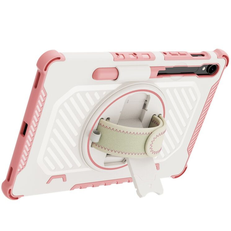 Захисний чохол Reframe Kickstand Strap для Samsung Galaxy Tab S7 / S8 / S9 / S9 FE (T870/T875/X700/X706/X710/X716/X510) - Pink: фото 3 з 18
