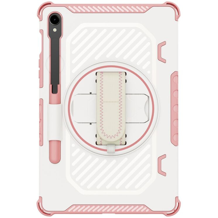 Захисний чохол Reframe Kickstand Strap для Samsung Galaxy Tab S7 / S8 / S9 / S9 FE (T870/T875/X700/X706/X710/X716/X510) - Pink: фото 6 з 18