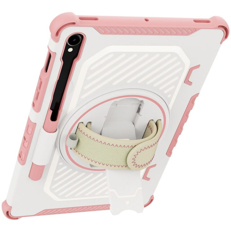 Захисний чохол Reframe Kickstand Strap для Samsung Galaxy Tab S7 / S8 / S9 / S9 FE (T870/T875/X700/X706/X710/X716/X510) - Pink: фото 4 з 18