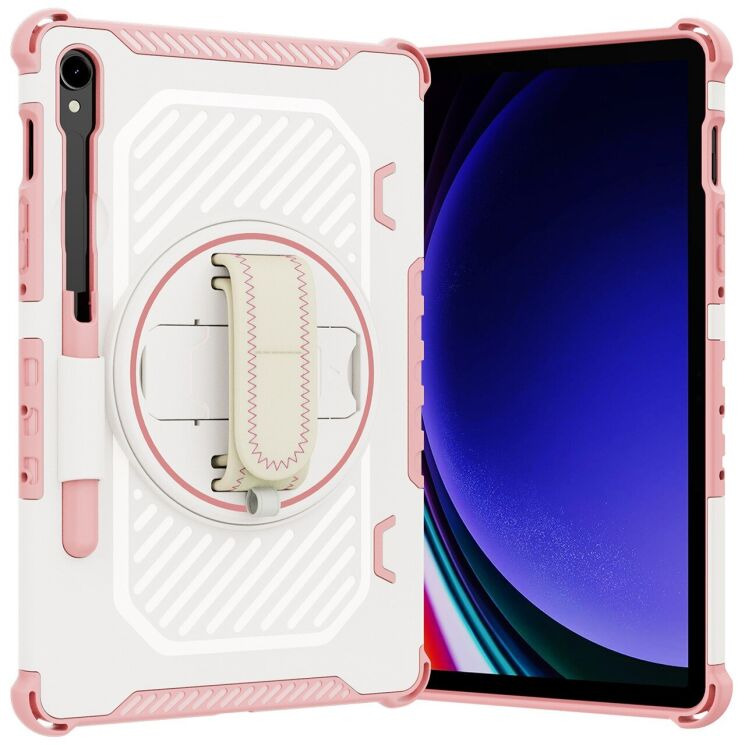 Захисний чохол Reframe Kickstand Strap для Samsung Galaxy Tab S7 / S8 / S9 / S9 FE (T870/T875/X700/X706/X710/X716/X510) - Pink: фото 2 з 18