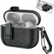 Захисний чохол Reframe Leather Texture для Apple AirPods Pro 2 - Black / Army Green (306054BM). Фото 1 з 7