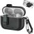 Защитный чехол Reframe Leather Texture для Apple AirPods Pro 2 - Black / Army Green: фото 1 из 7