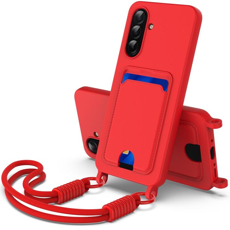 Захисний чохол Reframe Silicone Holder для Samsung Galaxy A36 (A366) / A56 (A566) - Red: фото 1 з 7